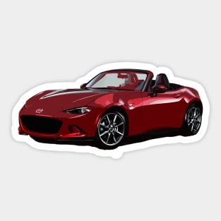 Miata MX5 IV RED Sticker